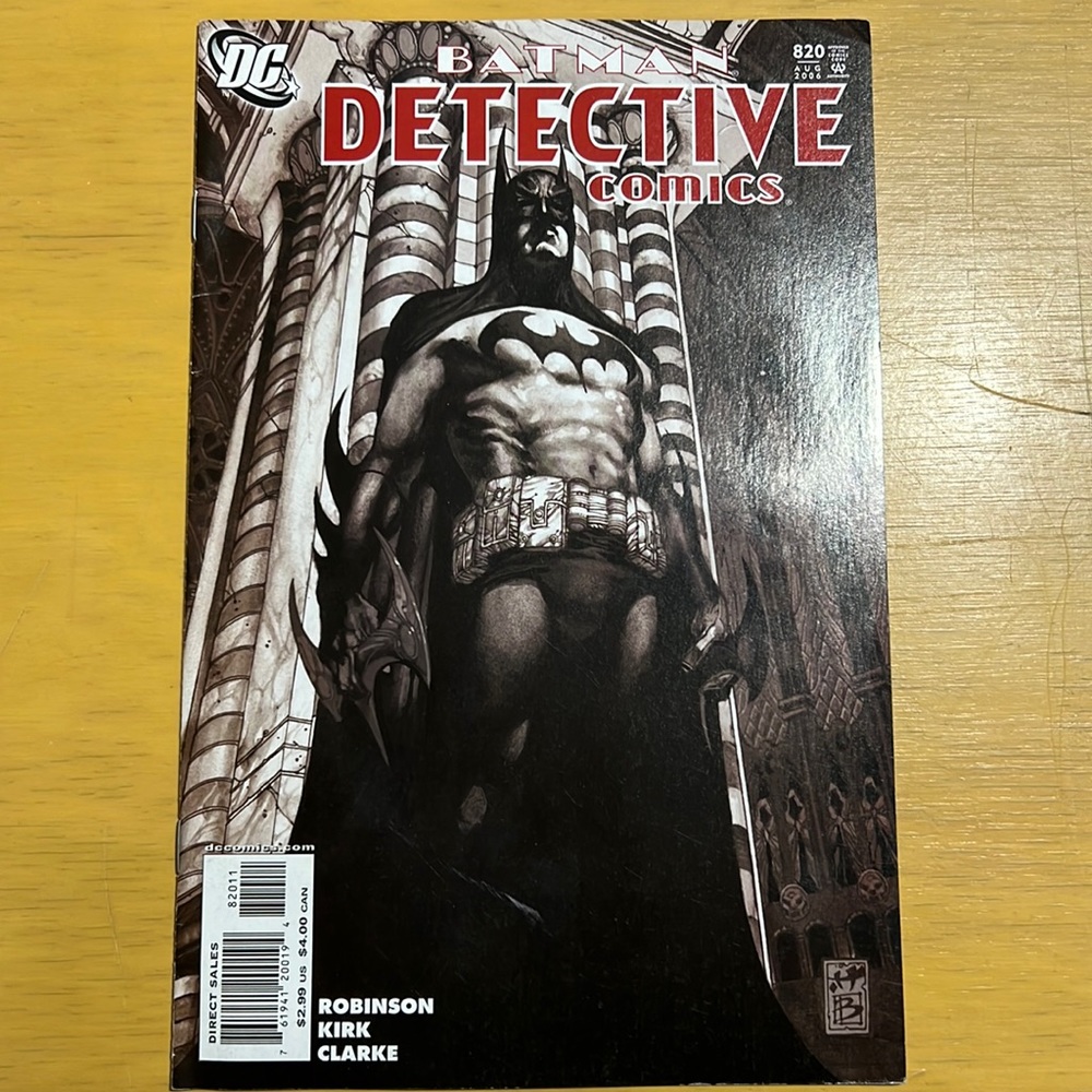 Detective Comics #820 (DC, 2006) – Robinson, Kirk & Clarke – Mint Sealed